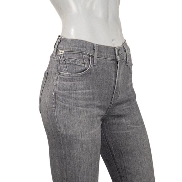 CITIZENS of HUMANITY Premium Vintage sz 26 Rocket High Rise Skinny Jeans Gray - Picture 7 of 14